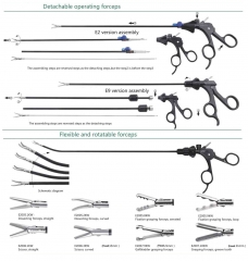 Detechable operating Flexible and Rotatable forceps