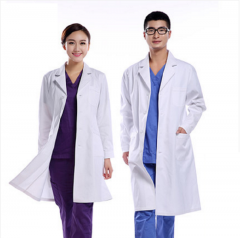 White coat and long-sleeved doctor's clothing