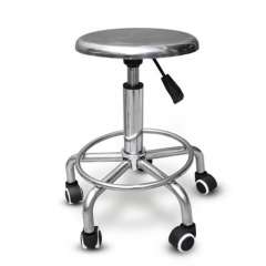 Stainless Steel High Stool 5 Legs with wheels with lift function
