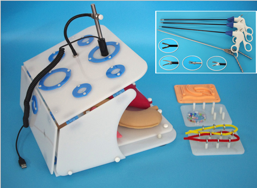 Square-large type, USB cable Camera Set Laparoscopic trainer  