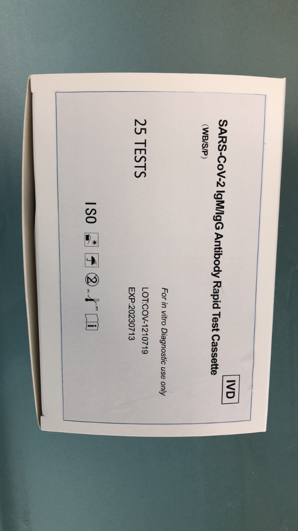 SARS-CoV-2 IgM/IgG Antibody Rapid Test Cassette(WB/S/P)-0