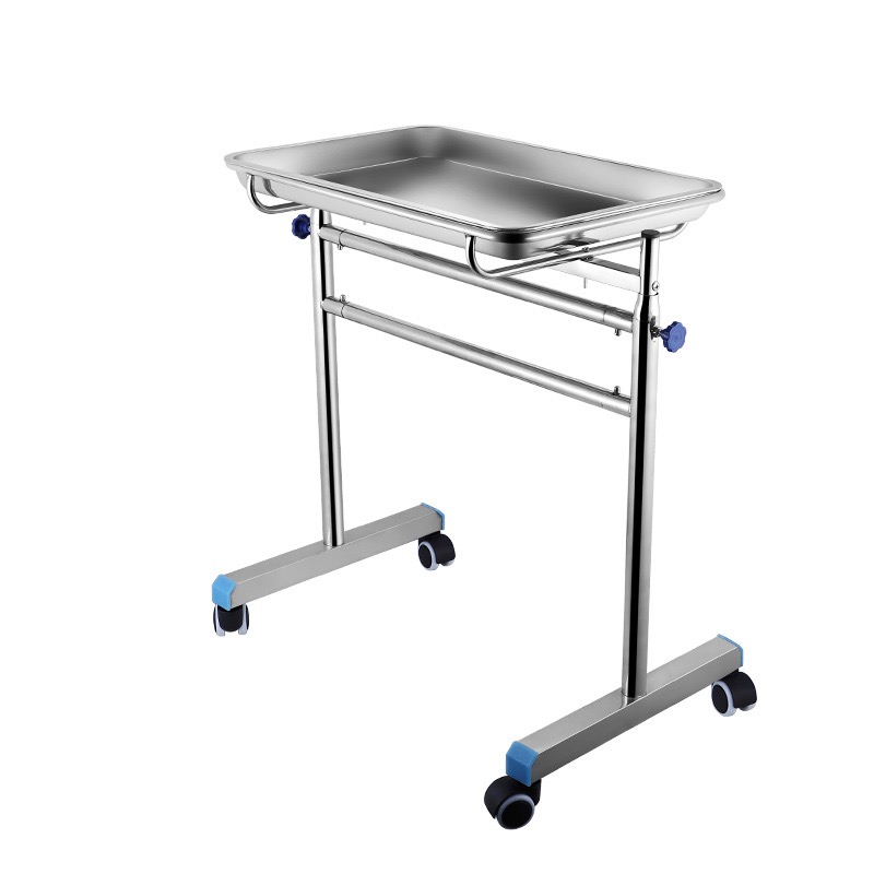 Mayo cart with tray 45*35cm, height adjustable 60-120cm-0