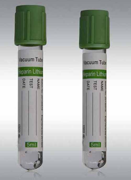 13&times;75mm PET Heparin sodium Blood Tube, 100pcs-0