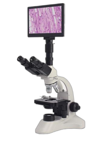 Trinocular Microscope with Screen,Battery-0