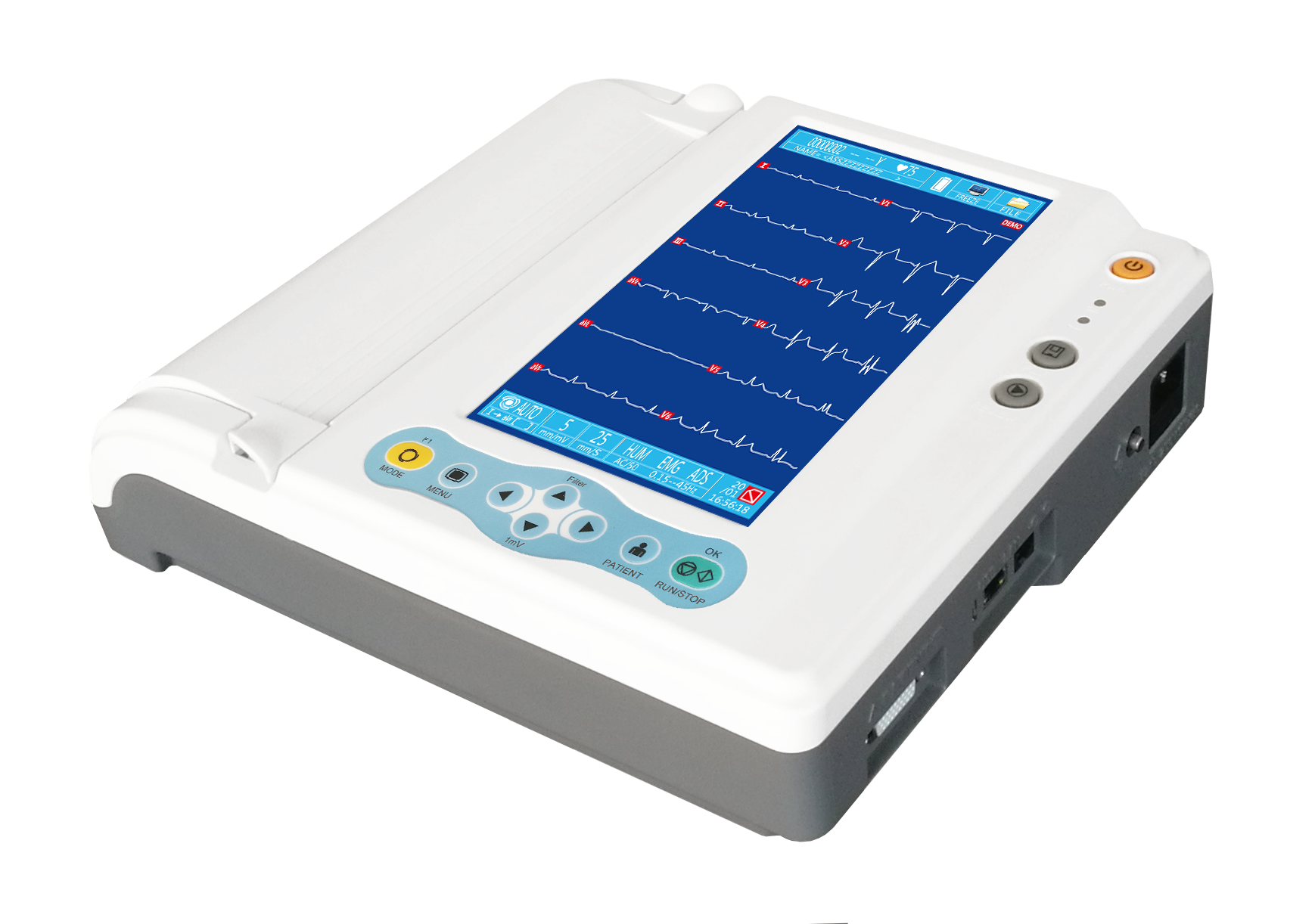12 channels 12 leads color ECG EKG machine-0