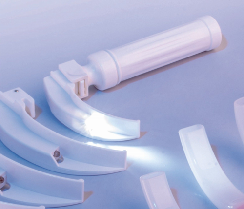 Laryngoscope with disposable Blade-0