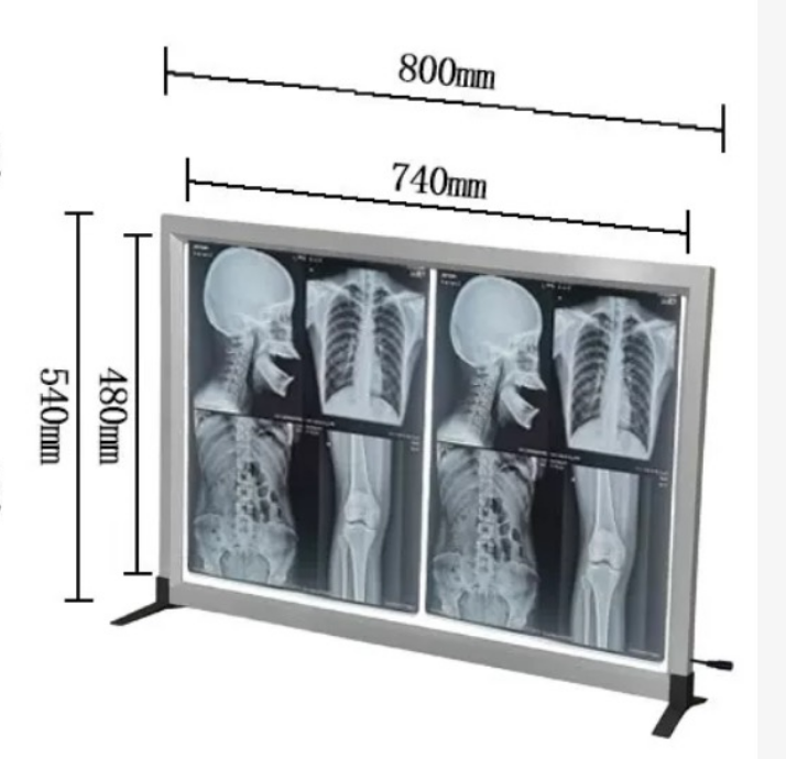 Medical Film Viewer, LED, 2 pages, 80*54*1.7cm，0-3500cd/m&sup2;-0