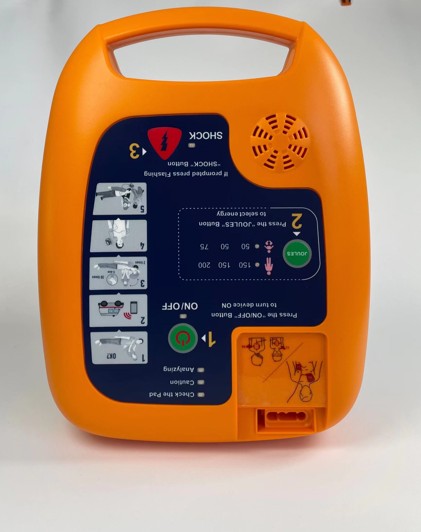 Portable defibrillator with external defibrillation-0
