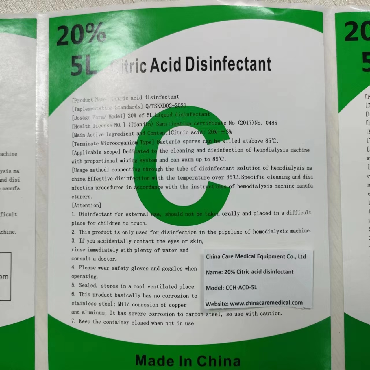 Citric Acid 20%, 5 L-0