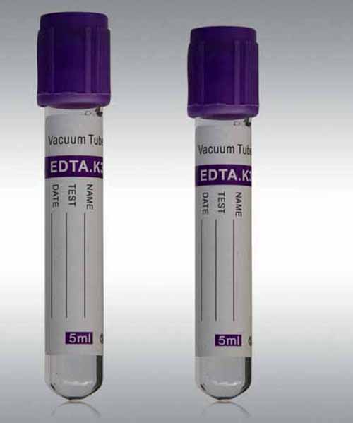 13&times;75mm PET EDTA K2 Blood Tube, 100pcs-0
