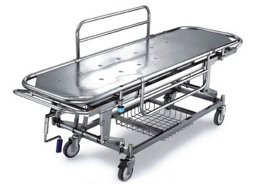 Stainless Steel Patient Stretcher With Manual Crank-0
