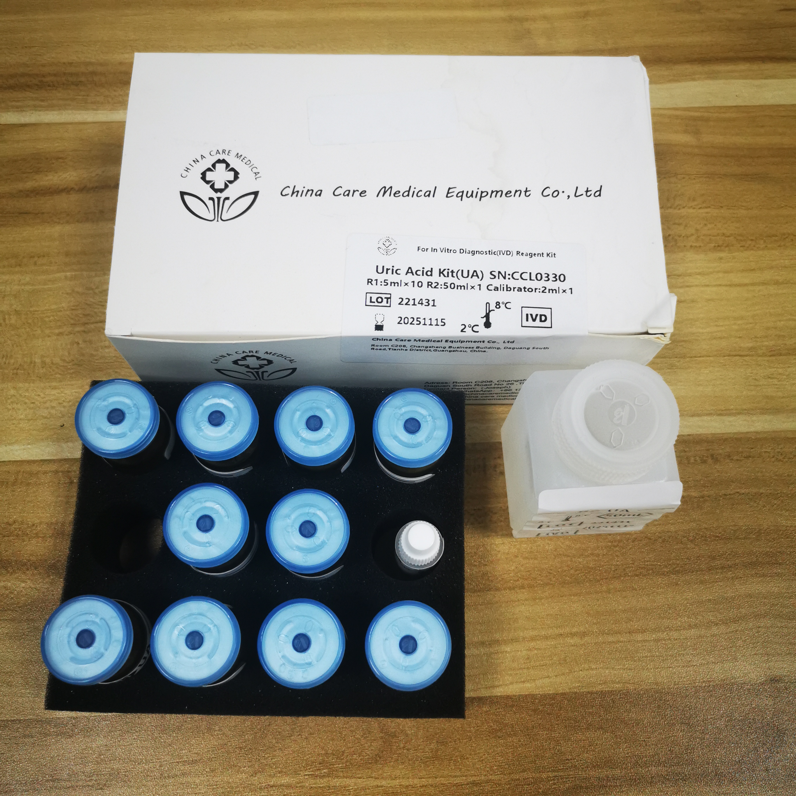 Chemistry Analyzer Reagent, Uric Acid(UA), 5ml&times;10, Powder with Buffer-0