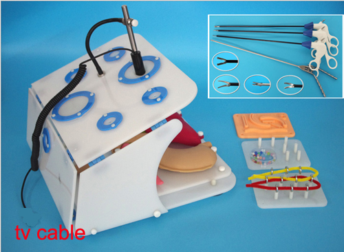 Square-large type, TV cable Camera Set Laparoscopic trainer  
