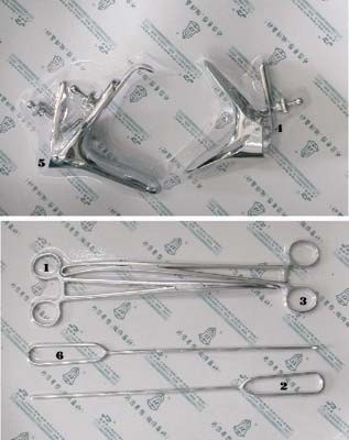 IUD removal and placement surgical instrument kit, 6 pcs-0