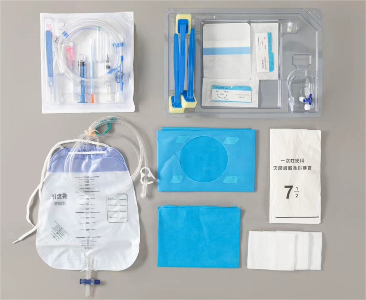 Disposable thoracoabdominal drainage catheter kit-0