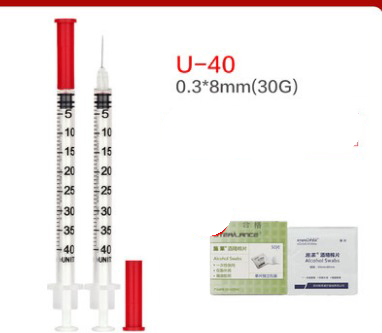 1ml/cc, 30G, 5/16", Disposable Insulin Syringe-0