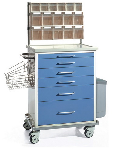 Luxury Steel-plastic Anesthesia Trolley-0