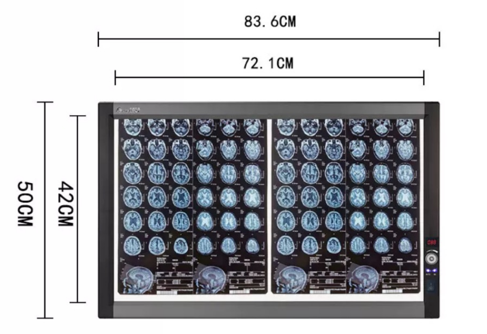 Medical Film Viewer, LED, 2 pages, 84*50*2.5cm, 0-4500cd/m&sup2;,-0
