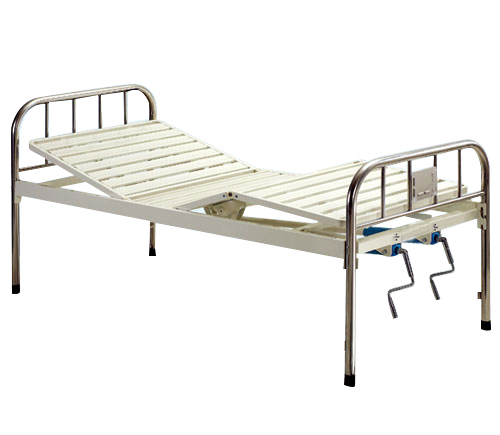 Two Manual Crank Care Bed (S.S Headboard)-0