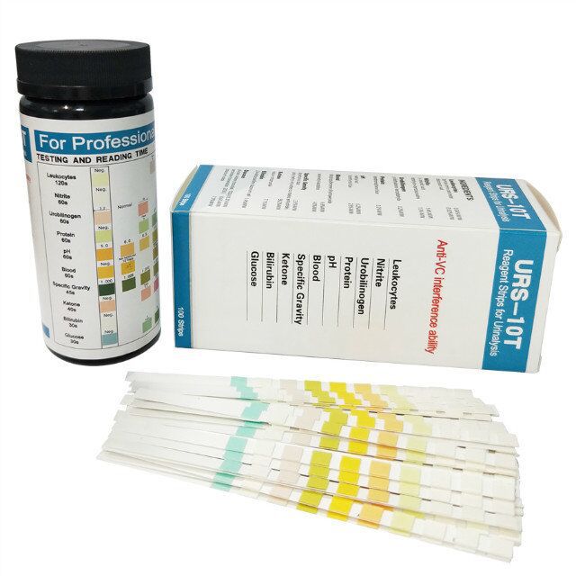 Urinalysis test strips 10 parameters-0