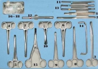 General anesthesia/laryngoscope/tracheotomy kit-0