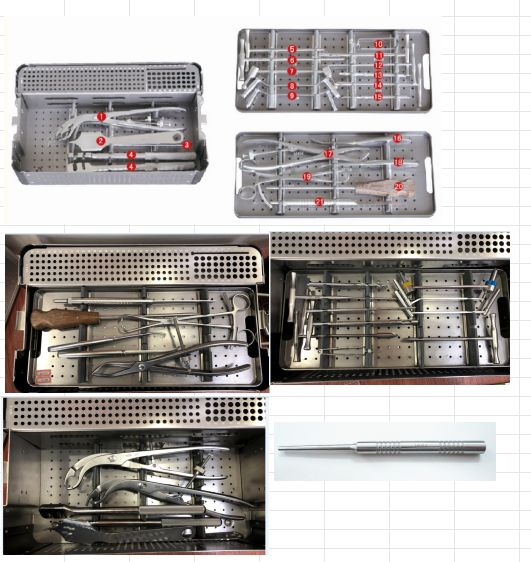 Large Fracture Fixation Instrument Set, 27 Pieces