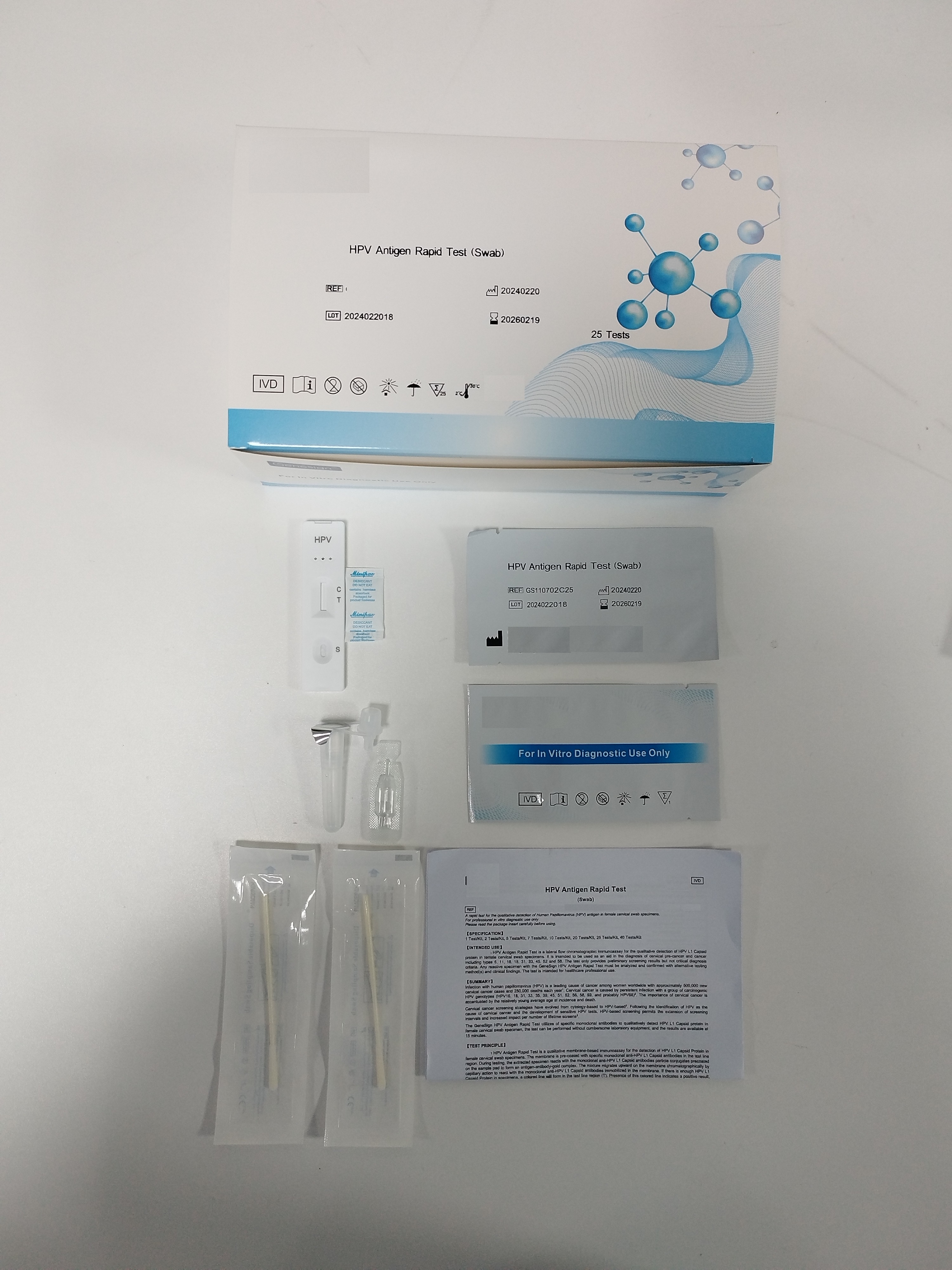 HPV Antigen Rapid Test (swab), 25 tests/box-0