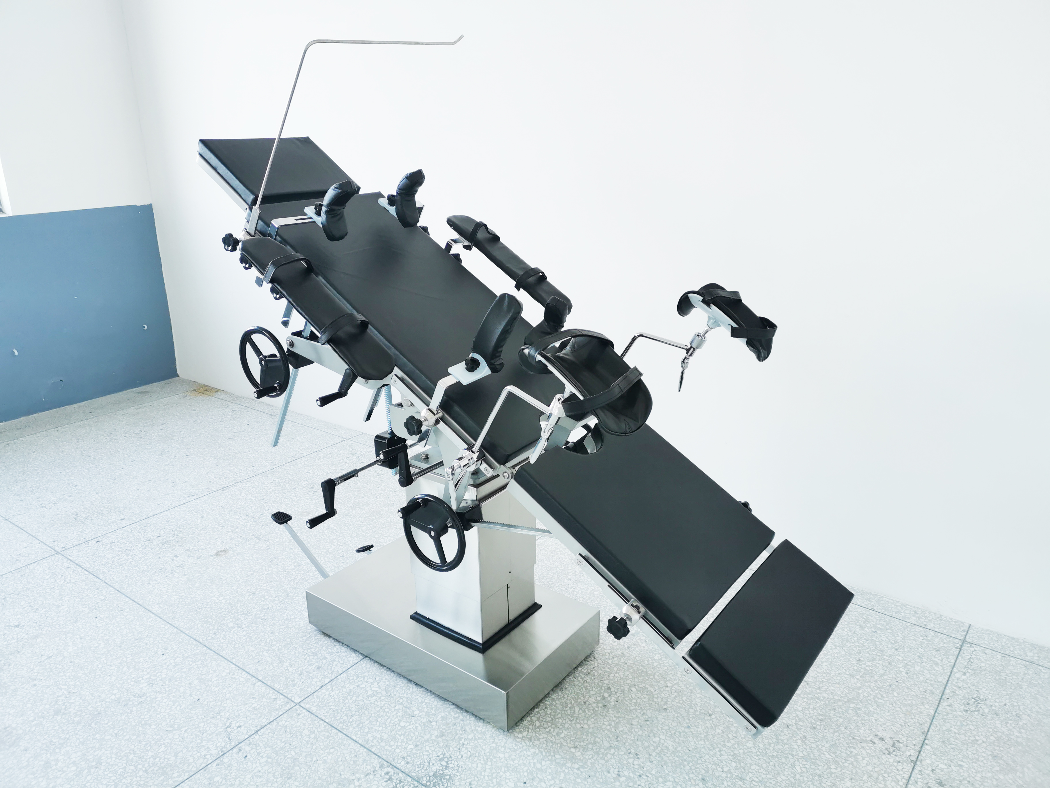 Mechanical Side-Operated Multi-purpose Operating Table (Foot Hydraulic, Stainless Steel)-5