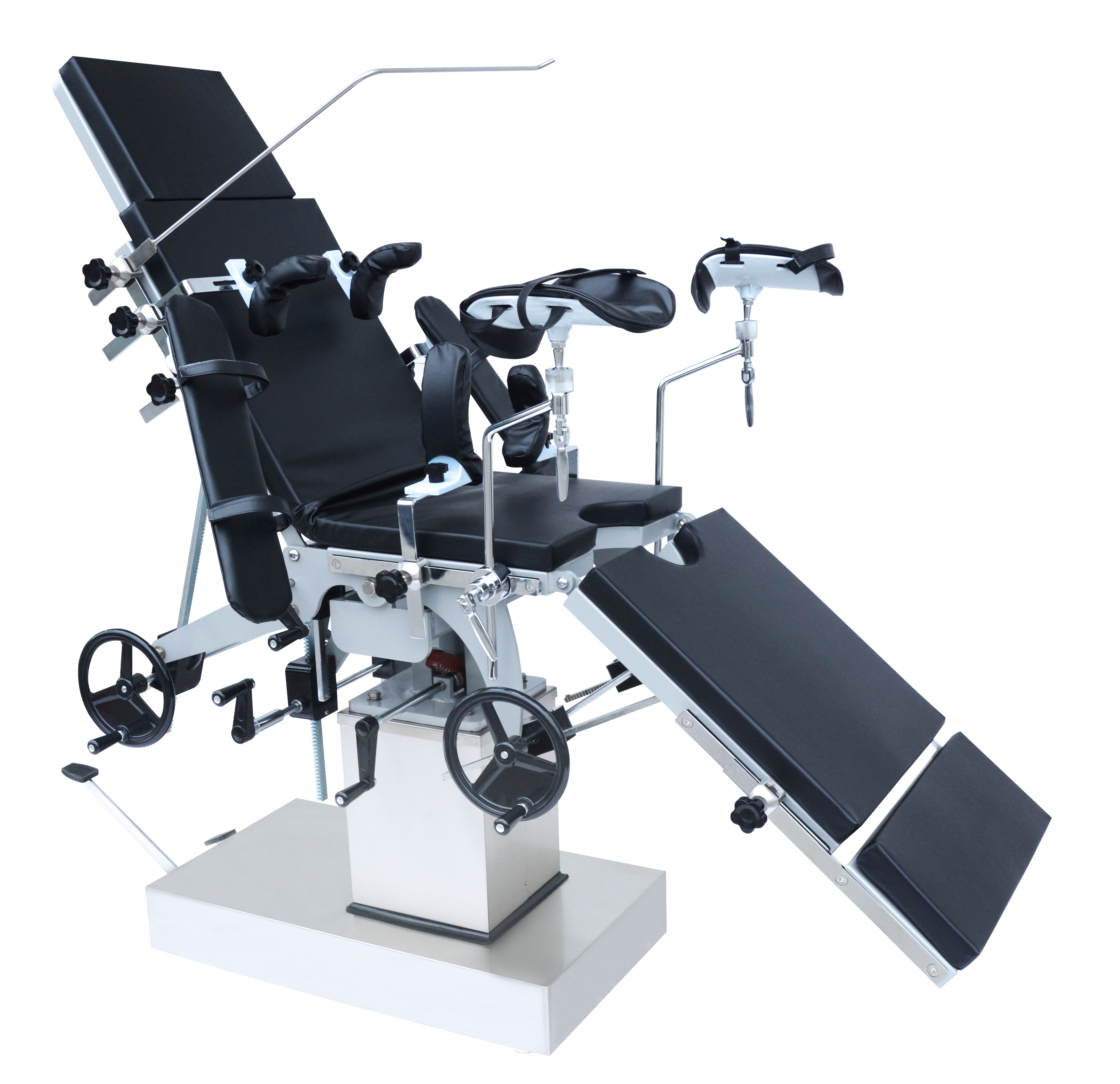 Mechanical Side-Operated Multi-purpose Operating Table (Foot Hydraulic, Stainless Steel)-0
