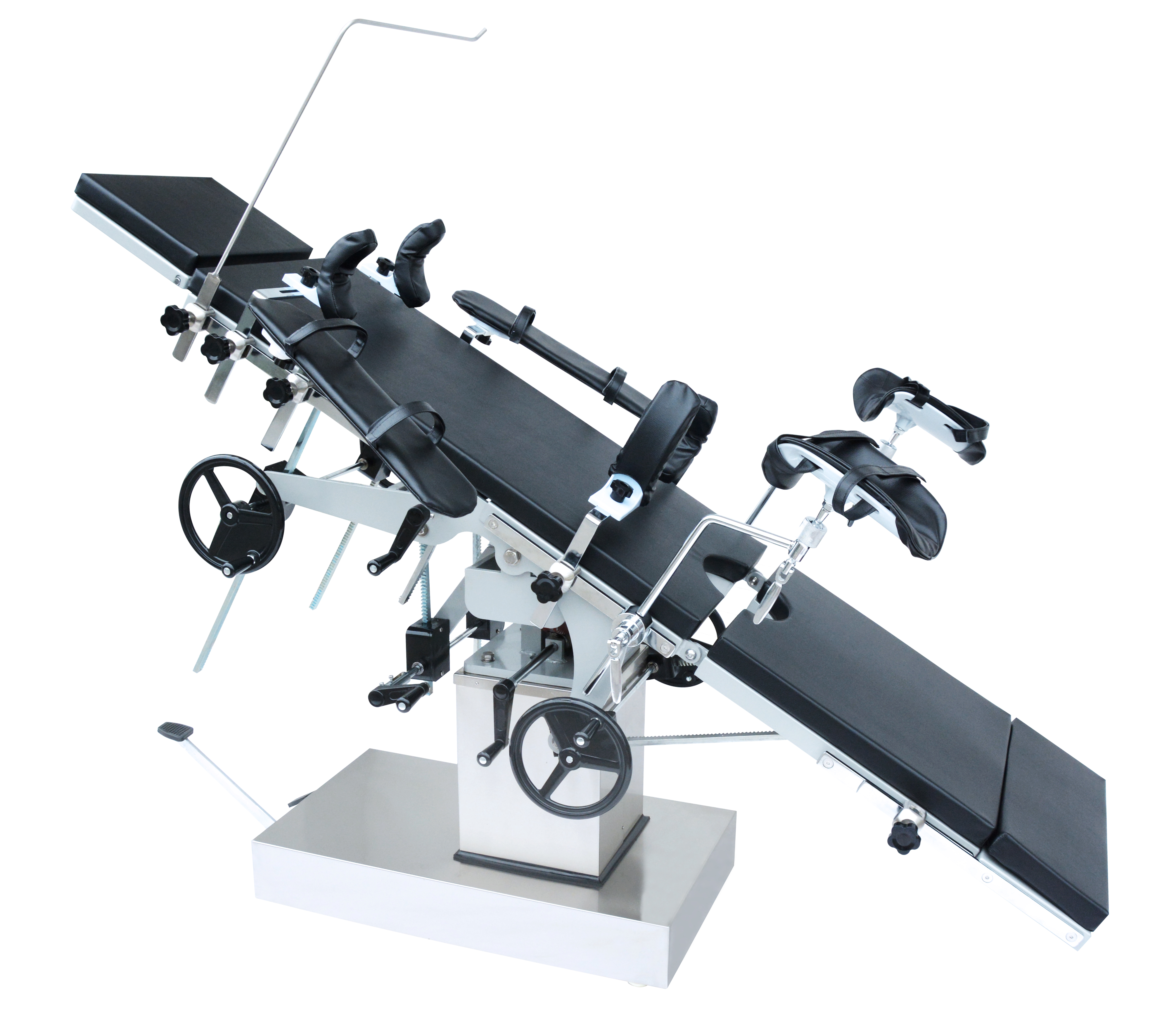 Mechanical Side-Operated Multi-purpose Operating Table (Foot Hydraulic, Stainless Steel)-2