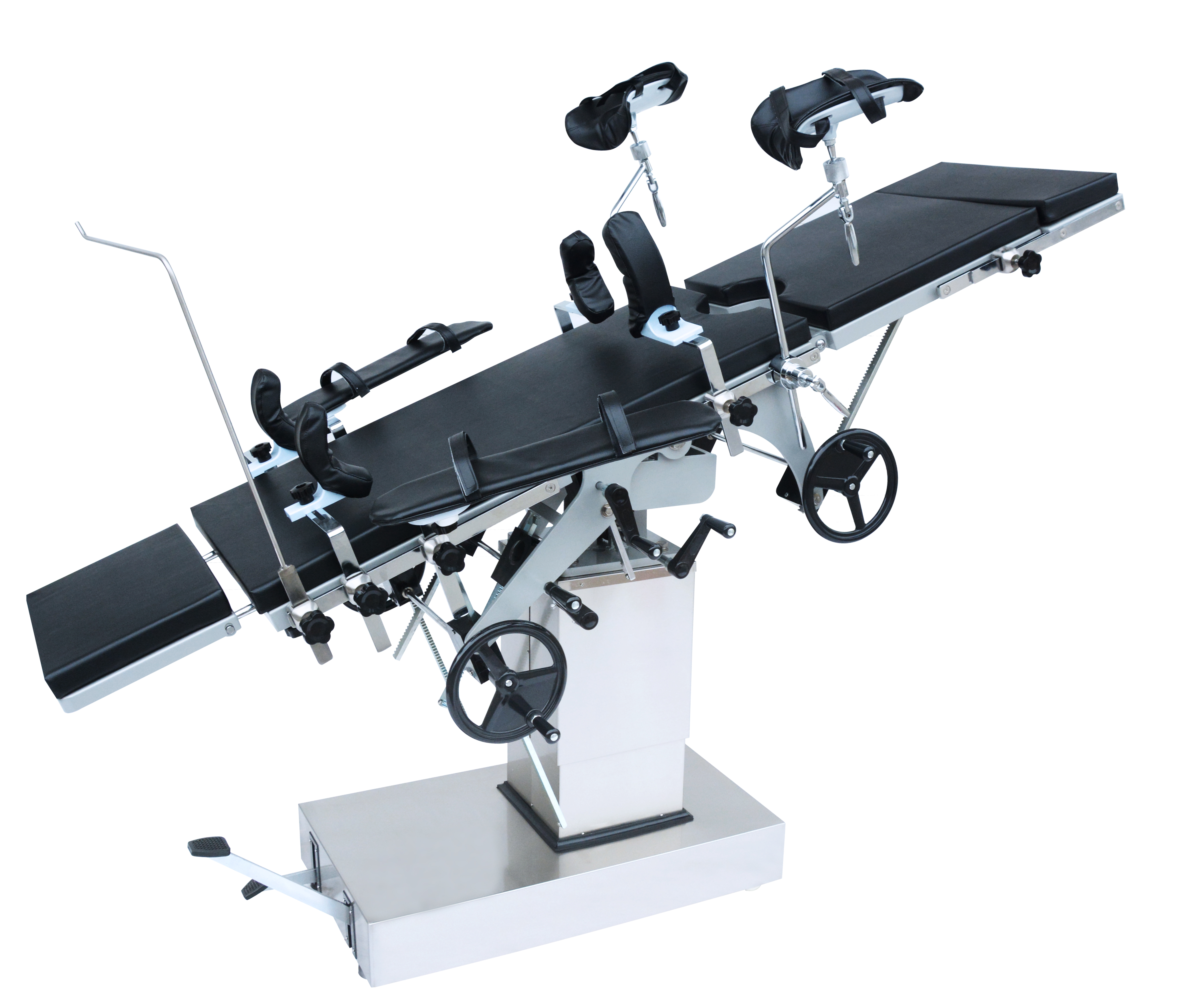 Mechanical Side-Operated Multi-purpose Operating Table (Foot Hydraulic, Stainless Steel)-1