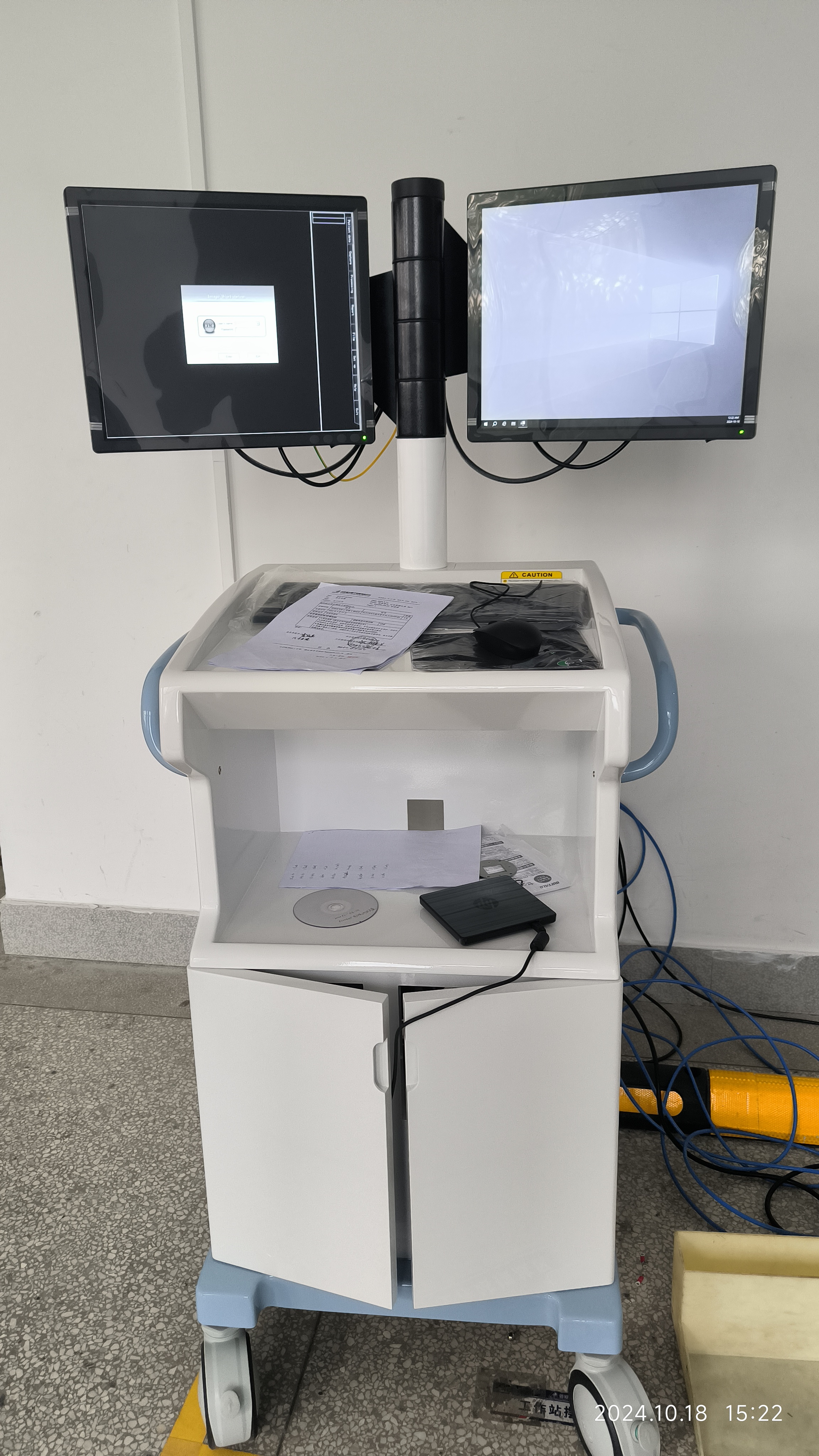 5KW 100mA HF Digital Dynamic FP WIFI C-arm X-ray Machine -1