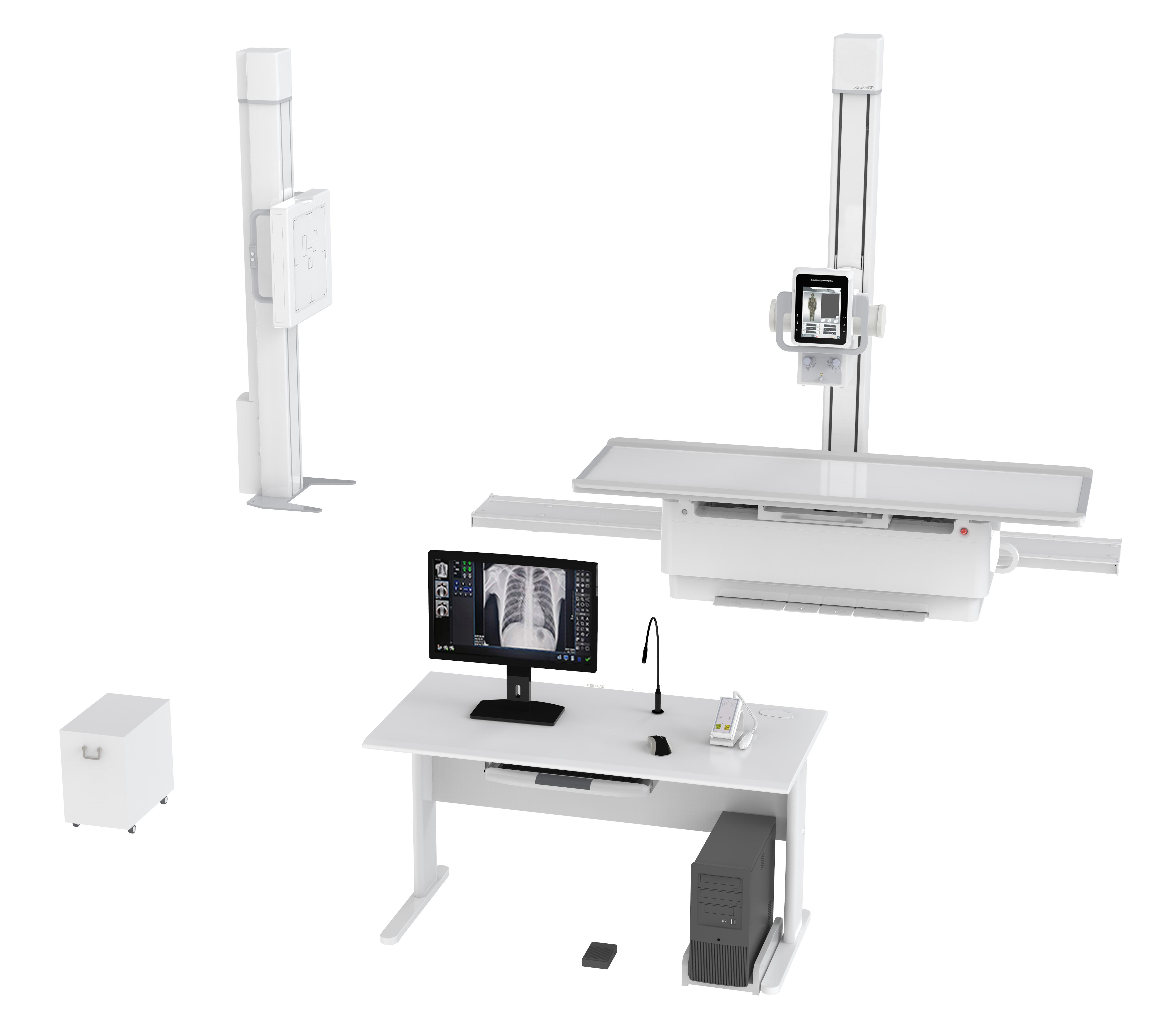 65KW 800mA dual-column 6-dimensional flat bed DR digital X-ray machine-0