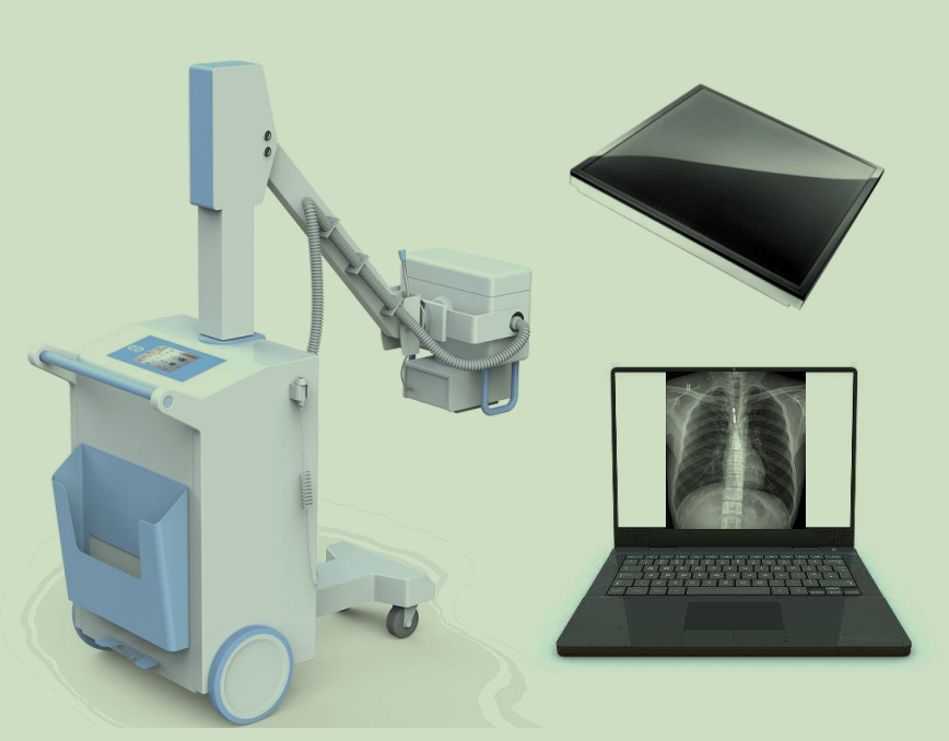 High Frequency DR Digital Mobile Xray Machine