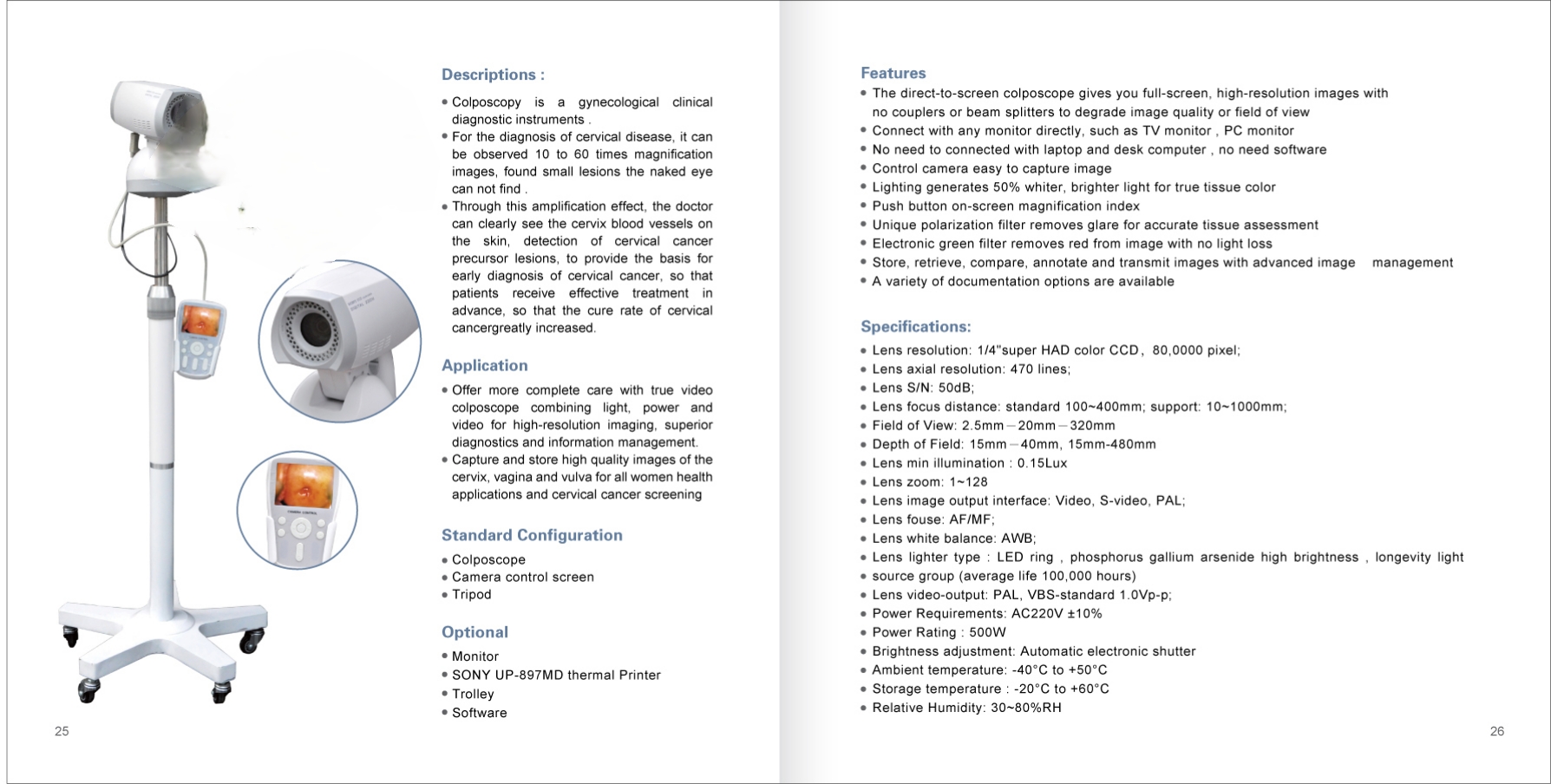 Portable Digital Trolley Colposcope-1