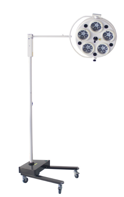 Mobile 5-hole LED surgical light with battery