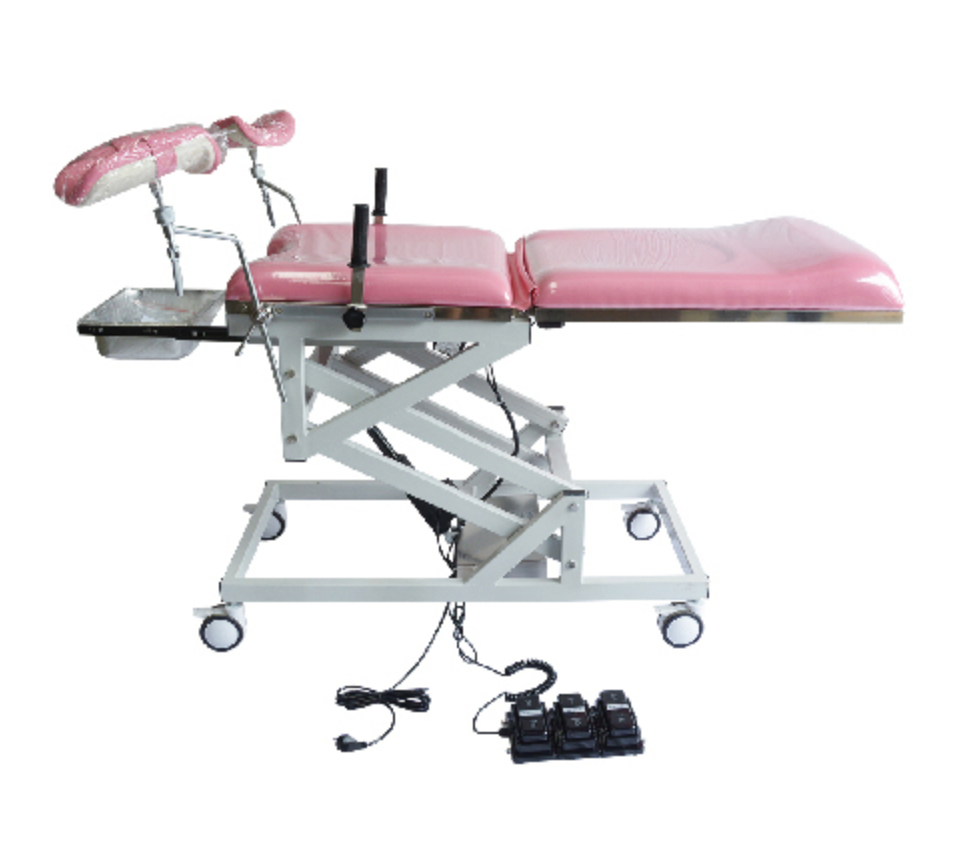 Electric gynecological examination bed