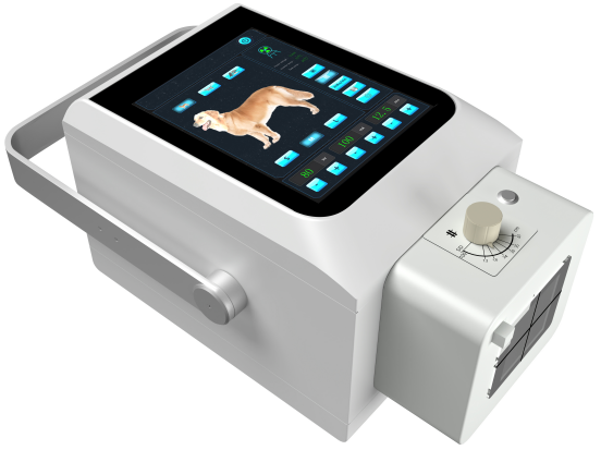 Veterinary Portable X-ray Machine with Capacitor 5.6kW 100mA 110-220V (10.4-inch LCD Control)-0