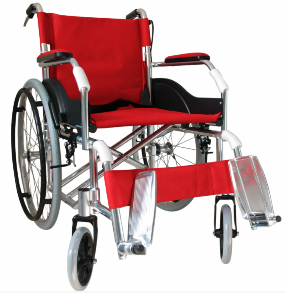  Children wheelchair, with double-layer seat cushion, high-quality solid rubber tires, durable aluminum alloy frame, and heavy-duty structure.