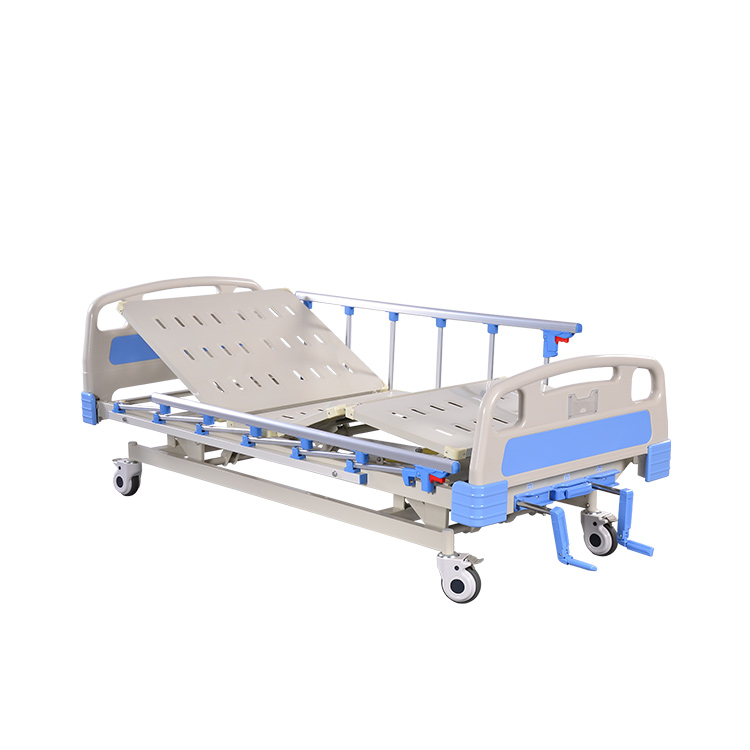 Cama de hospital manual de tres funciones-4