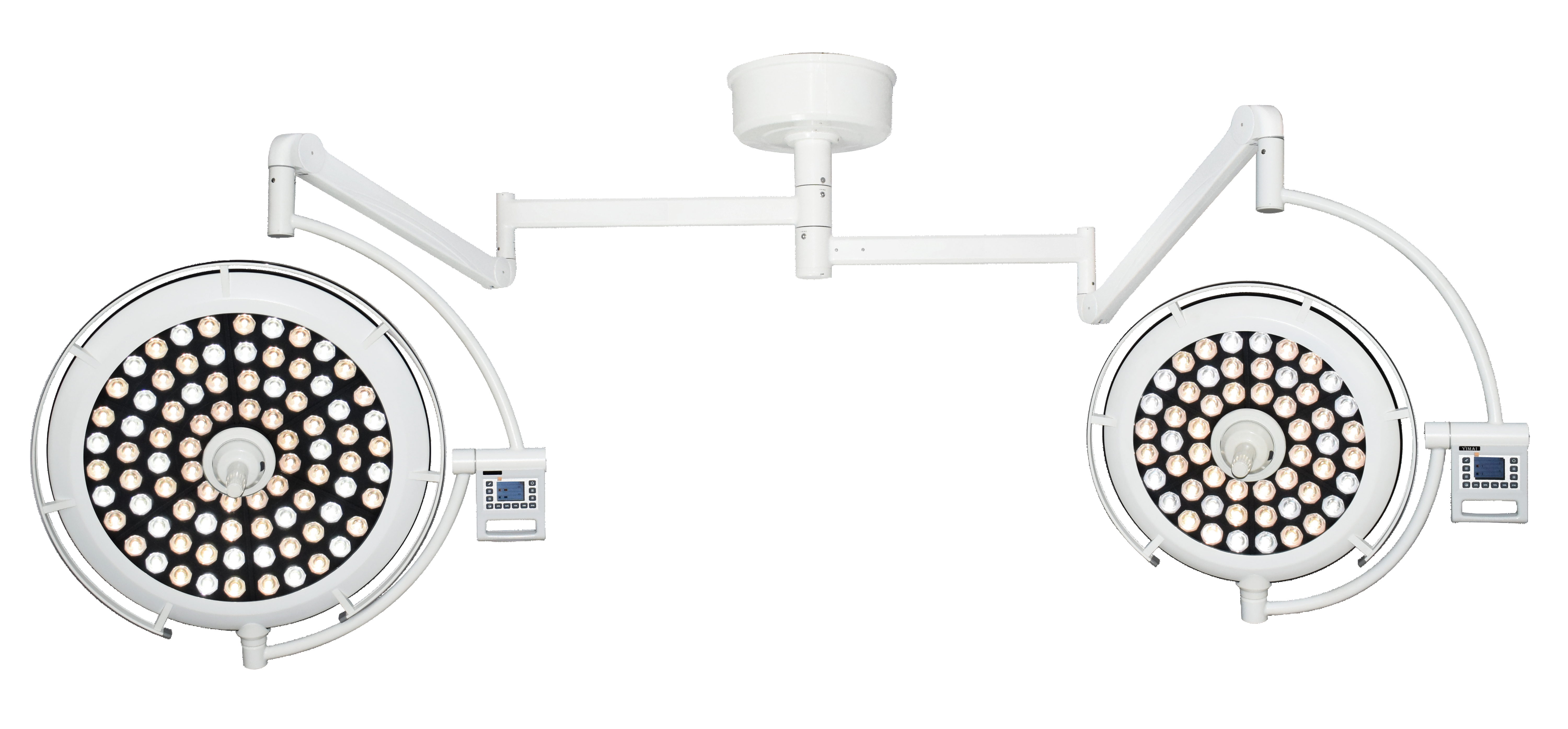 LED700/500 Ceiling-Mounted Ultra-thin Dual-head Surgical Shadowless Lamp-0