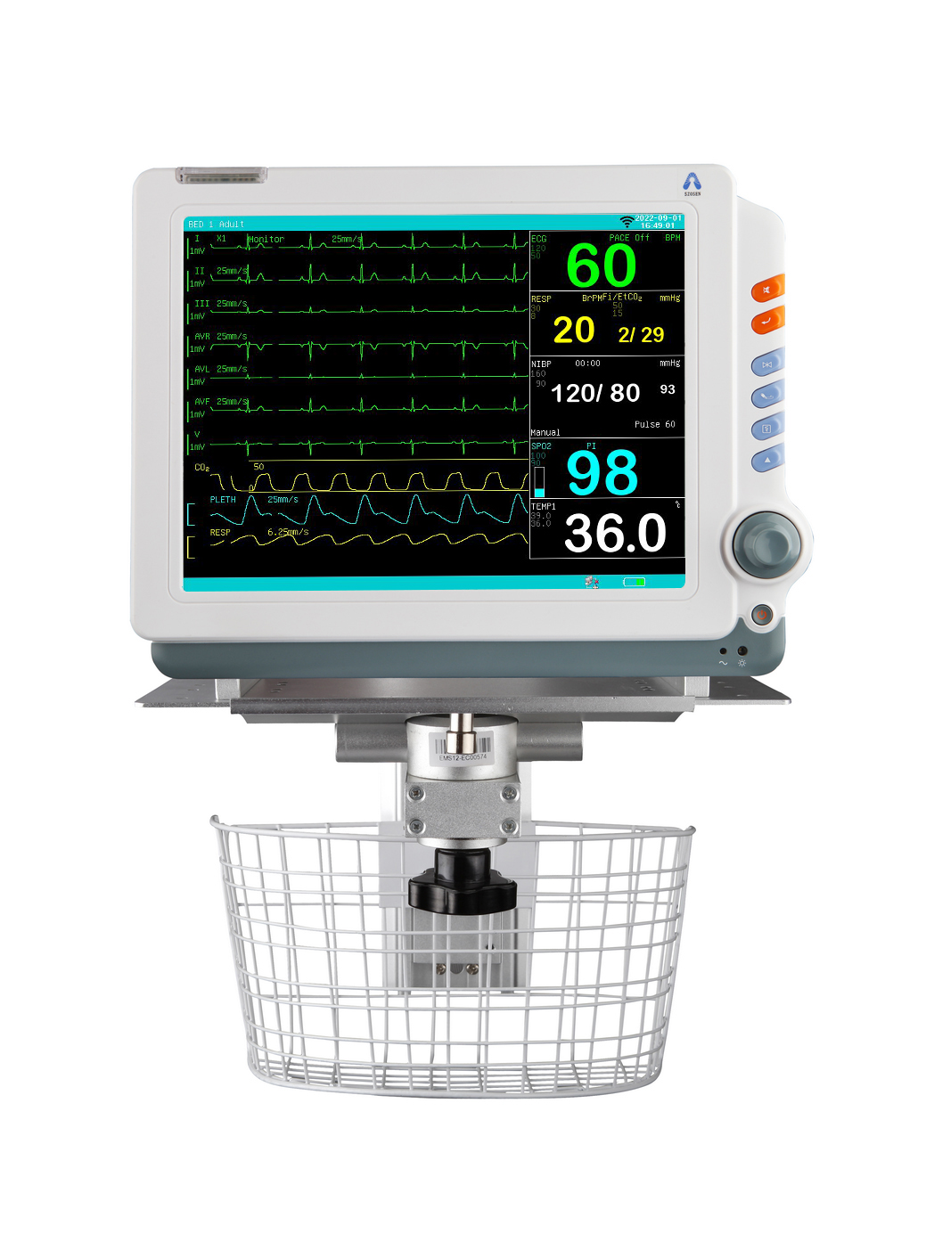 12.1 Inch 6 Multi Parameters Patient Monitor-1