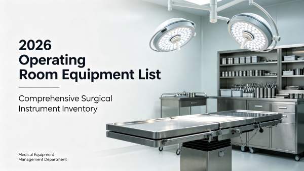 Lista de equipamiento para quir&oacute;fanos: Todo lo que necesita para equipar una suite quir&uacute;rgica en 2026