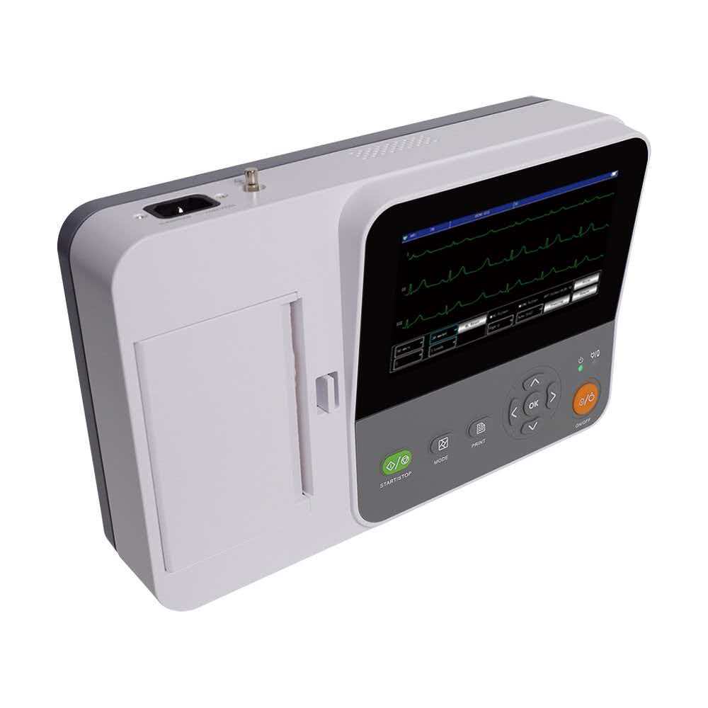 6-channel Electrocardiograph, New Model, Touch Screen, Multi-language Interface Optional-0