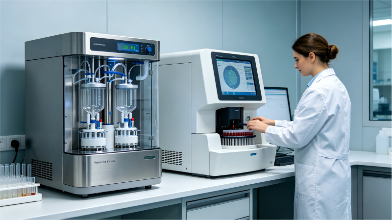 C&oacute;mo el aparato de destilaci&oacute;n autom&aacute;tica y el aparato de an&aacute;lisis de sangre revolucionan la eficiencia del laboratorio