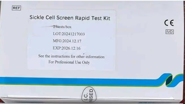 Kit de prueba r&aacute;pida de detecci&oacute;n de anemia falciforme, casete para 25 pruebas-0