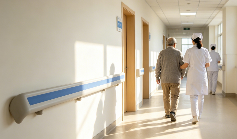 Hospital Corridor Handrail-0