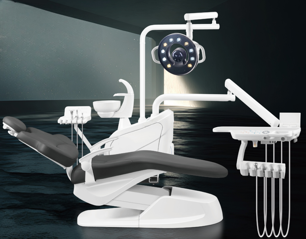 Dental Chair Unit | Ergonomic Dental Treatment System with LED Sensor Light