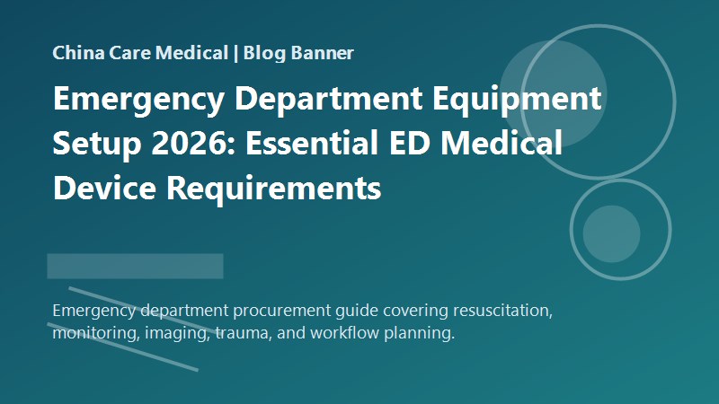 Emergency Department Equipment Setup 2026: Essential ED Medical Device Requirements