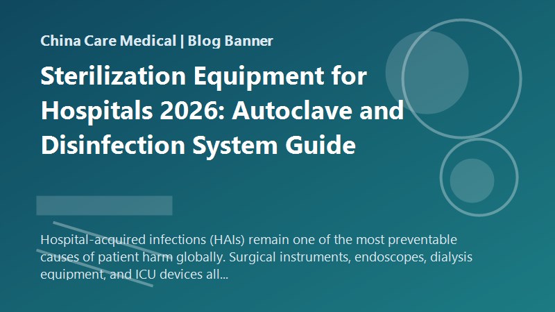 Sterilization Equipment for Hospitals 2026: Autoclave and Disinfection System Guide